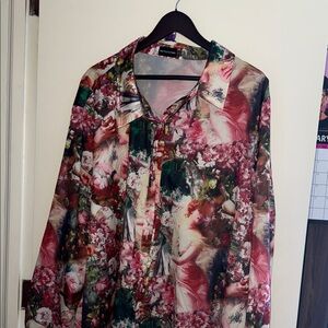 PrettyLittleThing Floral Print Blouse - Multicolor